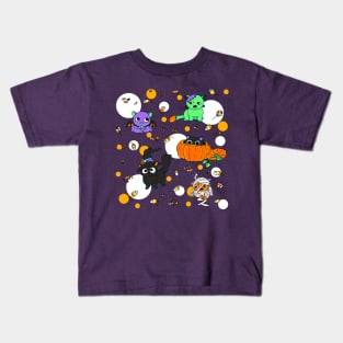 Spooky Chonky Cats Kids T-Shirt